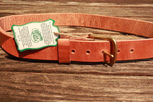 Hermann Oak Harness Leather Men's work belt 1 1/2" wide