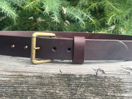 Dark brown Bridle Leather belt, mens leather belt, womans leather belt. 1.5 wide leather belt Custom made belt, handmade leather belt