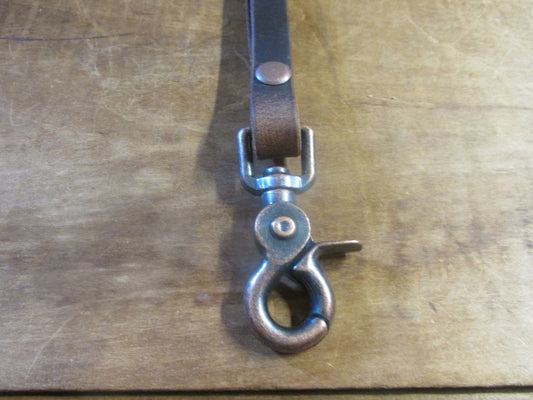 Leather Lanyard For Keys or ID Badge leather