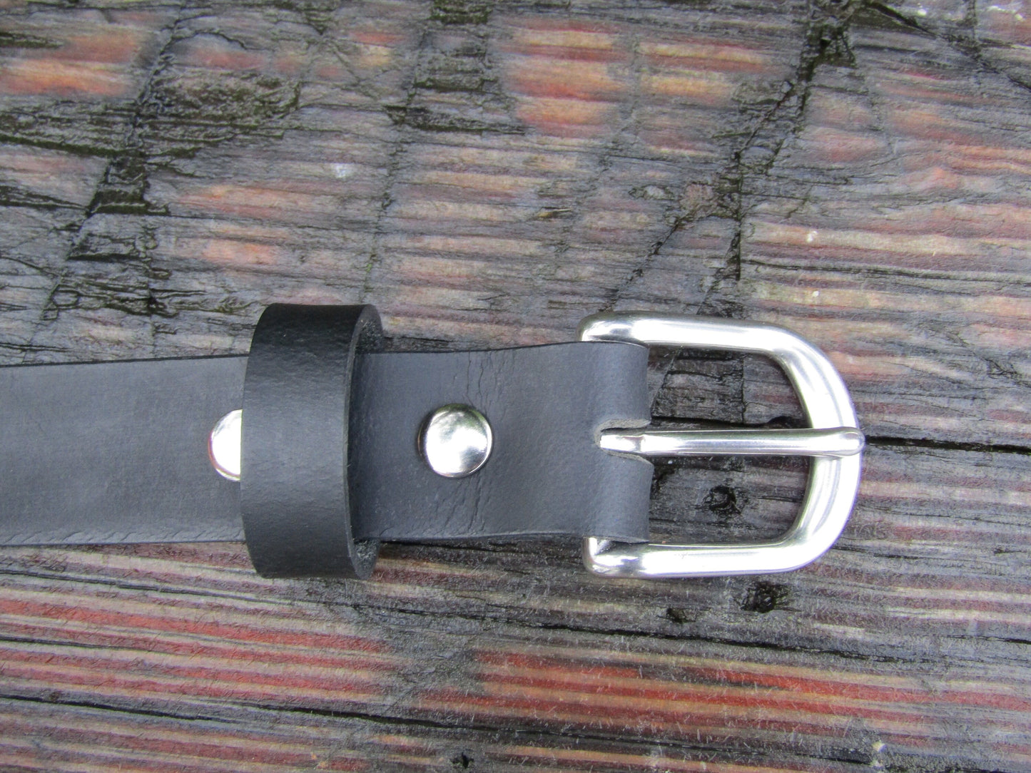 1 inch Black Full Grain leather belt