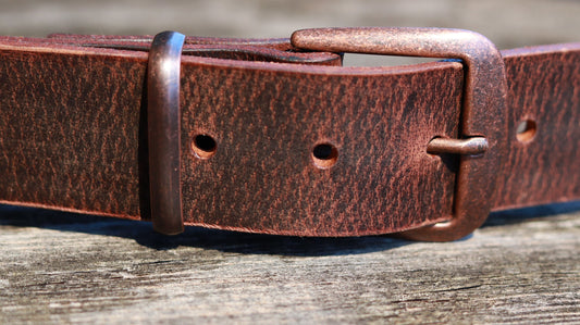 1 1/2" Crazy Horse Custom Handcrafted leather belt