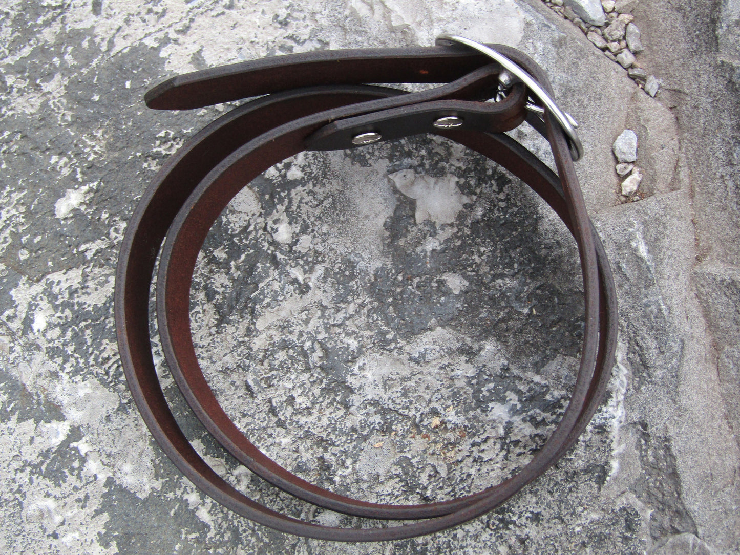 1 inch wide full grain Crazy Horse leather belt