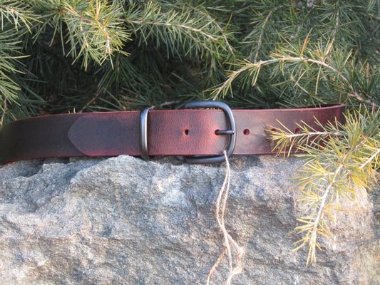 1.5 wide Casual Vintage look Custom Handmade Crazy Horse Water Buffalo leather Belt /Rustic leather belt /full grain leather belt