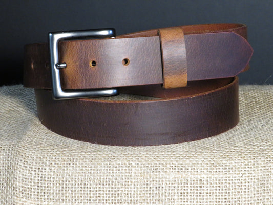 1 1/2" Custom Handcrafted Crazy Horse leather belt