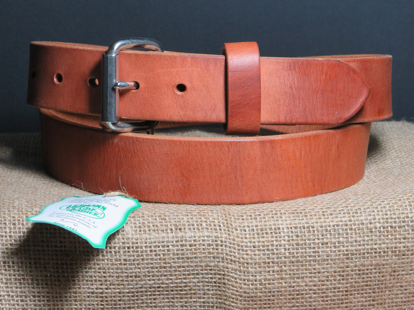 1 1/2" Hermann Oak Harness Leather belt