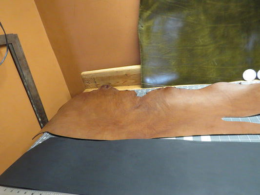 3 pieces of veg tanned leather 72 inches long