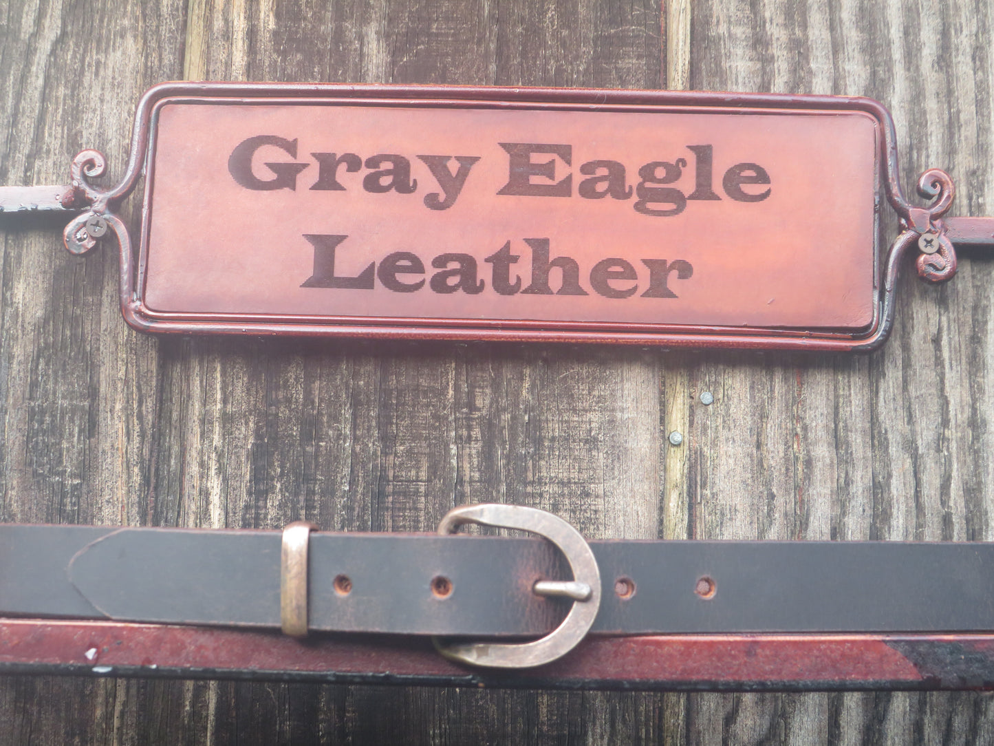 1 inch wide Crazy Horse Water Buffalo Narrow leather belt