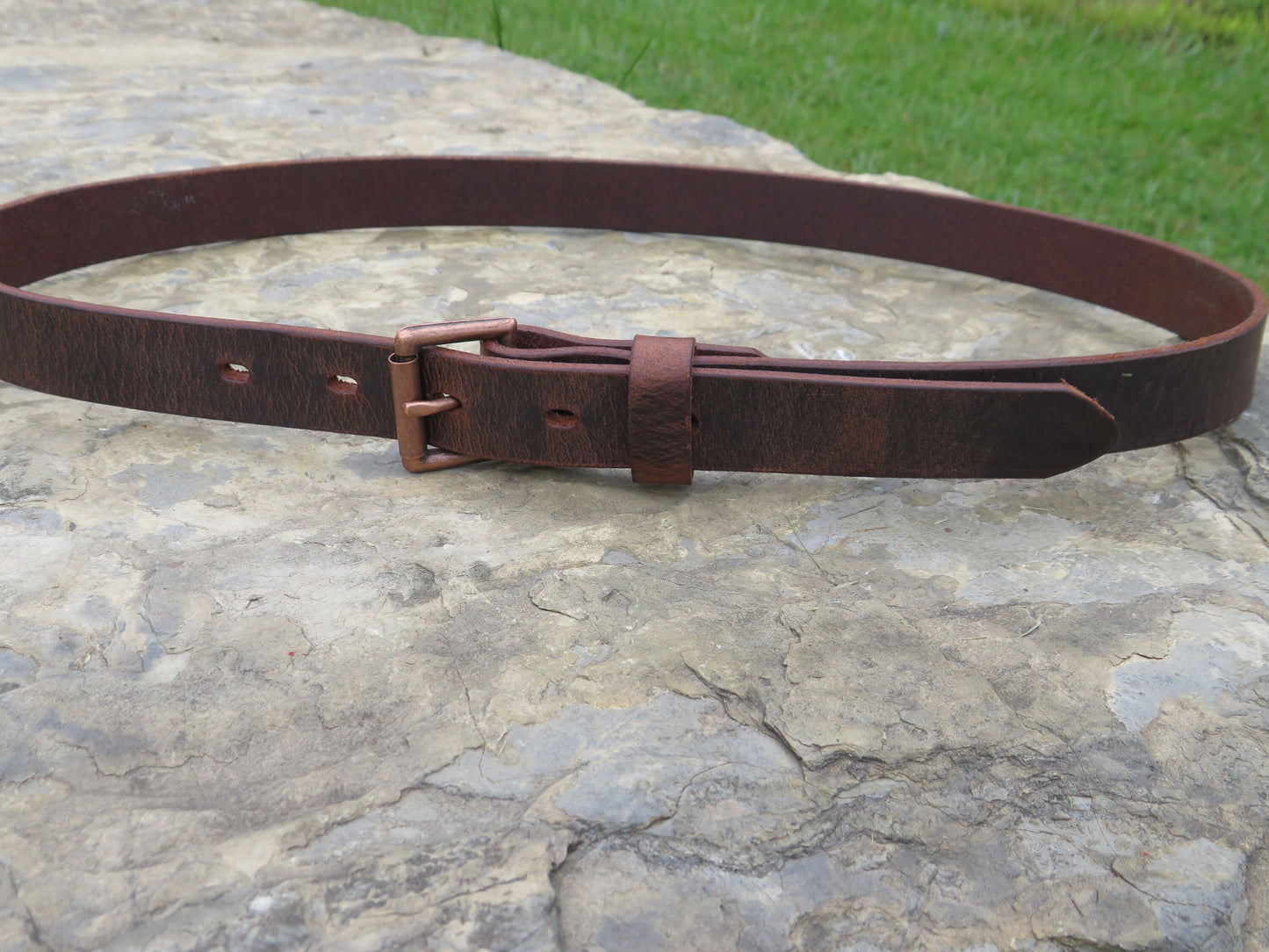 1 inch wide full grain leather belt