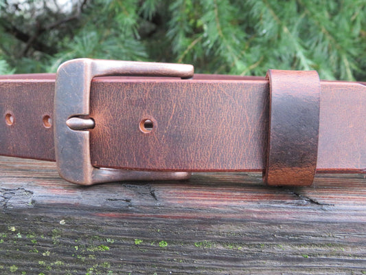 1 1/2 Mens Custom Handmade leather belt Crazy Horse Water Buffalo leather/Rustic leather belt /monogrammed belt/Full Grain leather