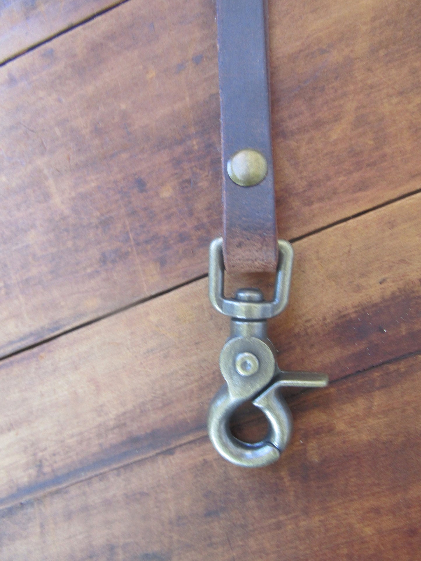 Leather Lanyard For Keys or ID Badge leather