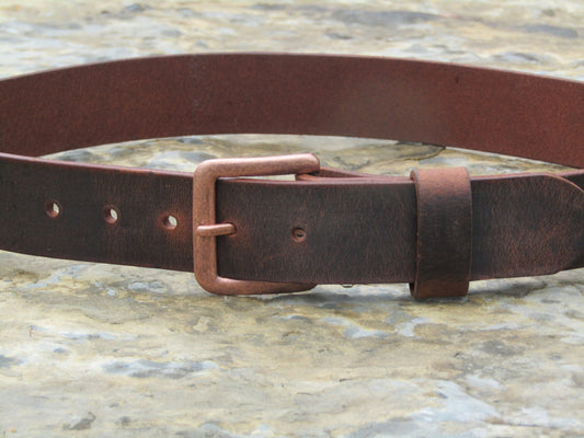 1 1/2" Custom Handcrafted leather belt