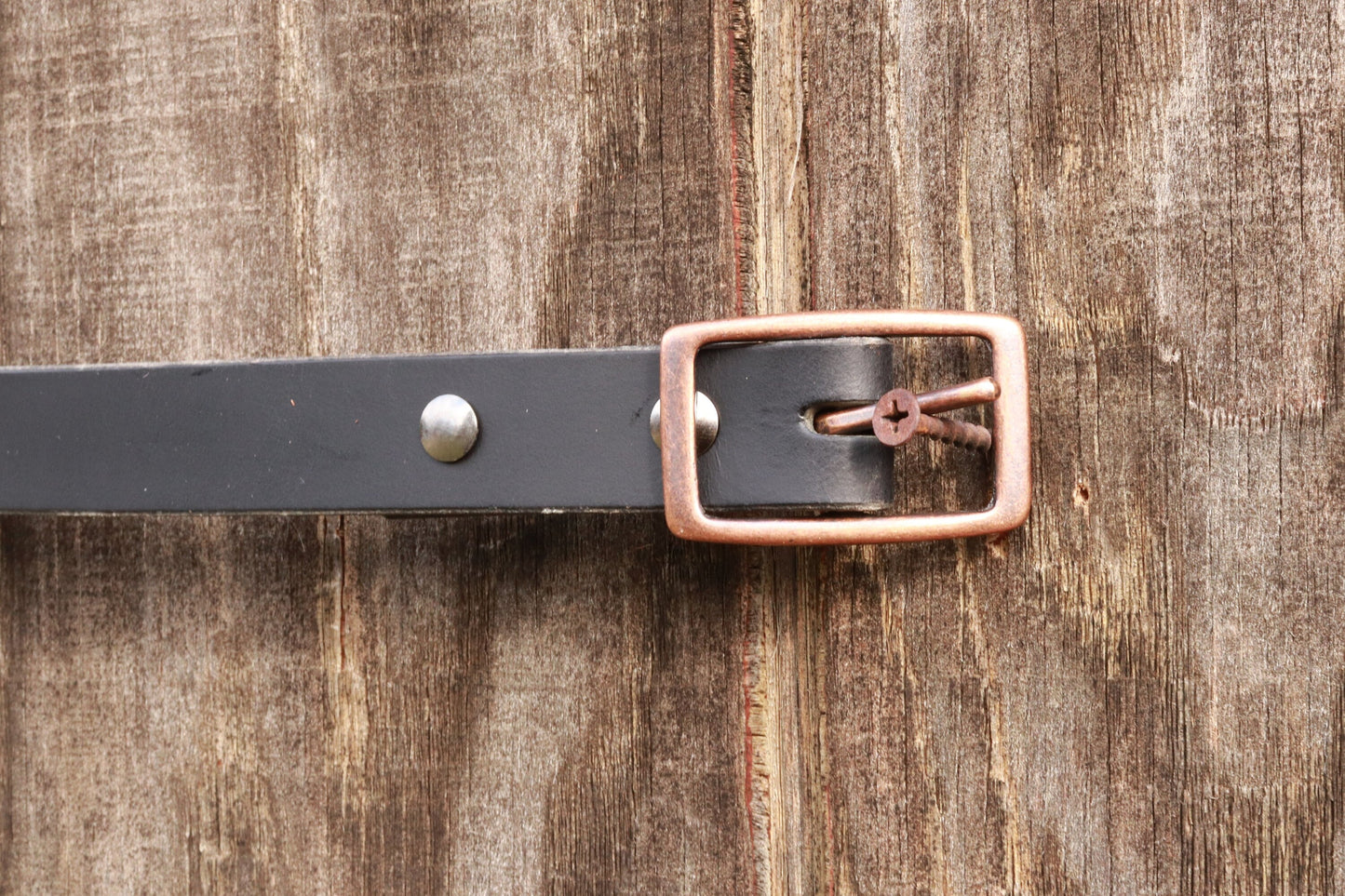 1 inch wide Black Full Grain leather belt