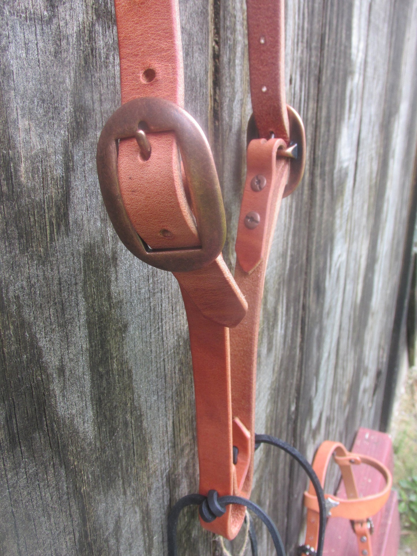Hermann Oak Harness Leather Headstall Bridle Draft to pony sizes available
