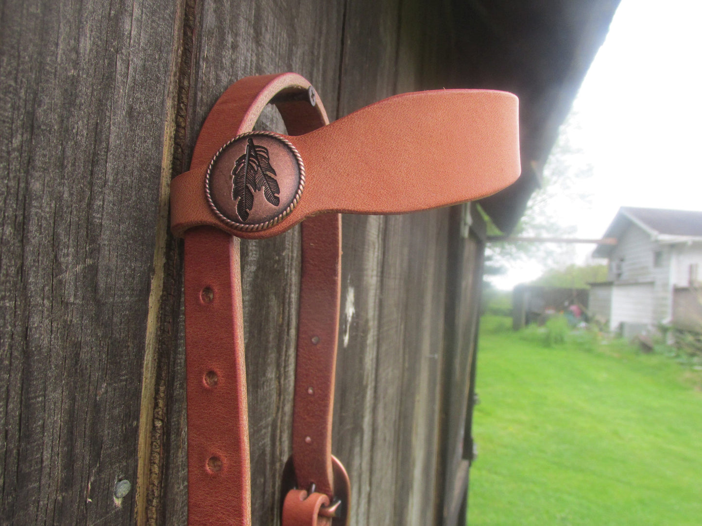 Hermann Oak Harness Leather Headstall Bridle Draft to pony sizes available