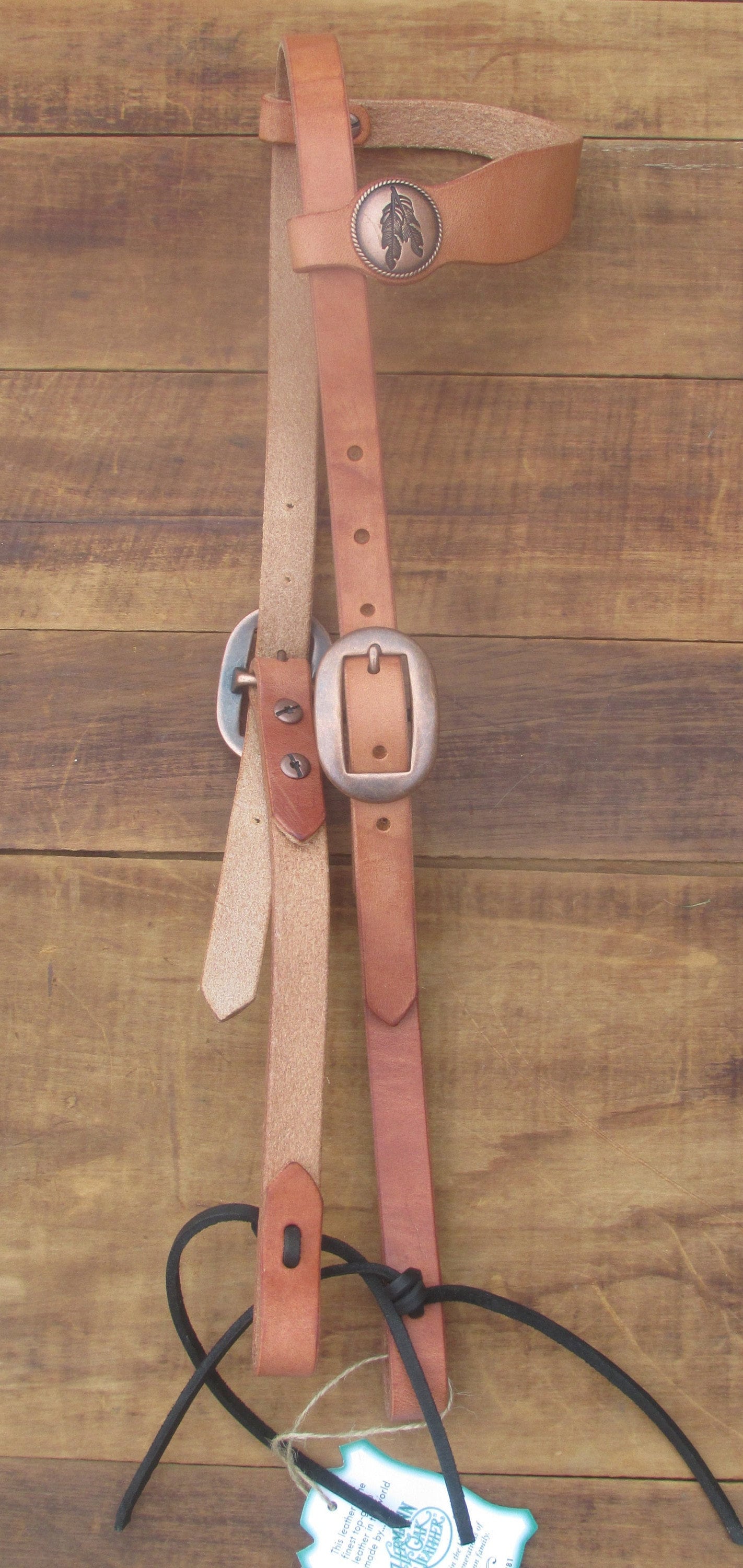 Hermann Oak Harness Leather Headstall Bridle Draft to pony sizes available