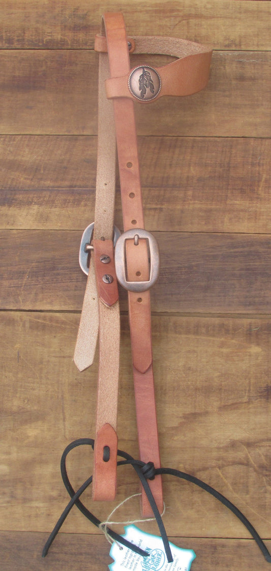 Hermann Oak Harness Leather Headstall Bridle Draft to pony sizes available