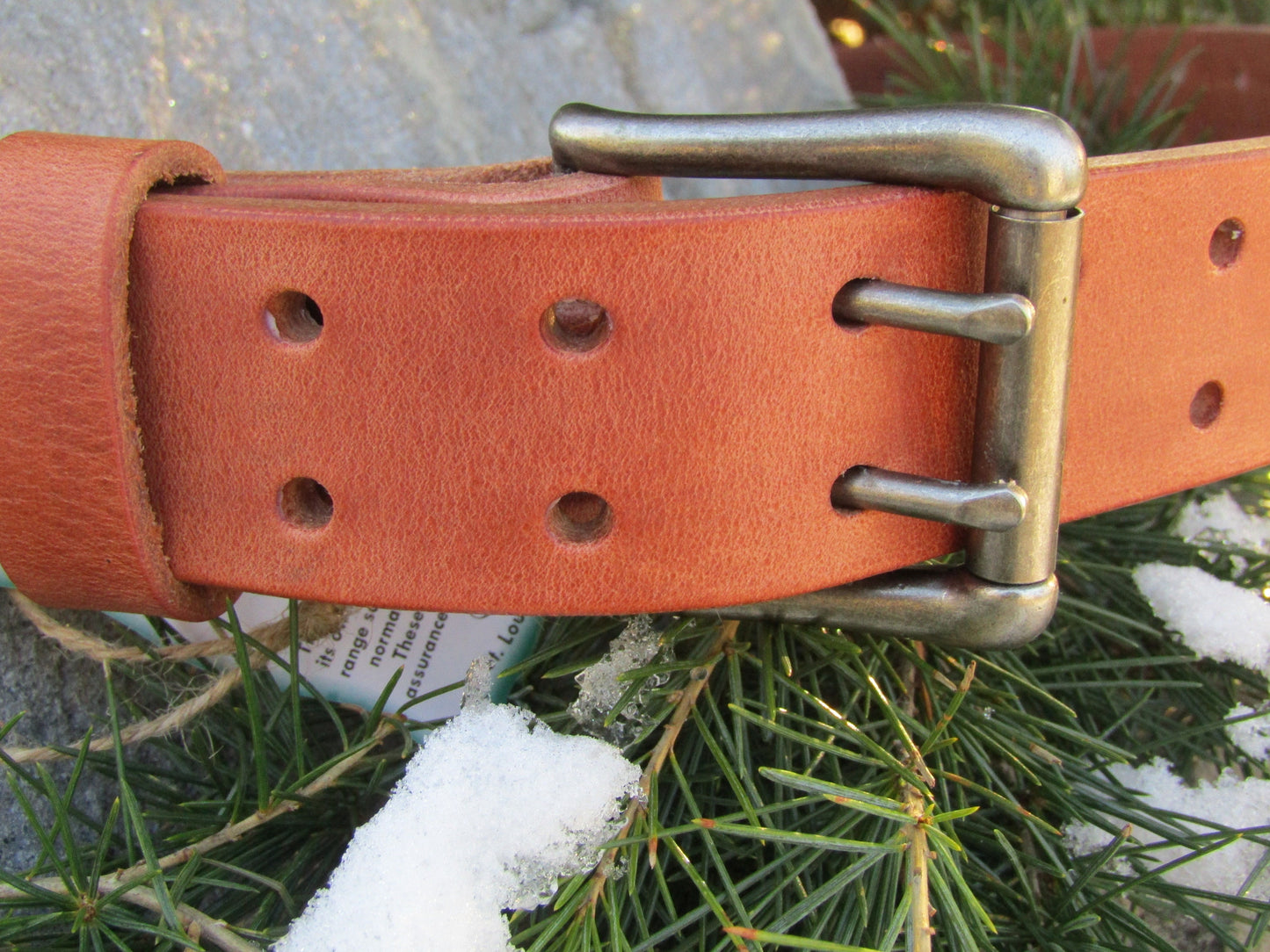1 1/2" Hermann Oak Harness Leather Belt | Buckle Finish Options