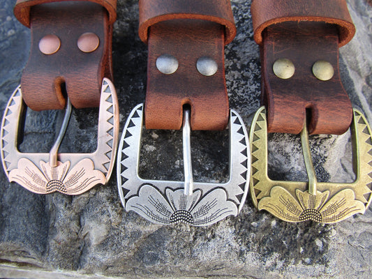 1 1/2" Crazy Horse Water Buffalo leather belt