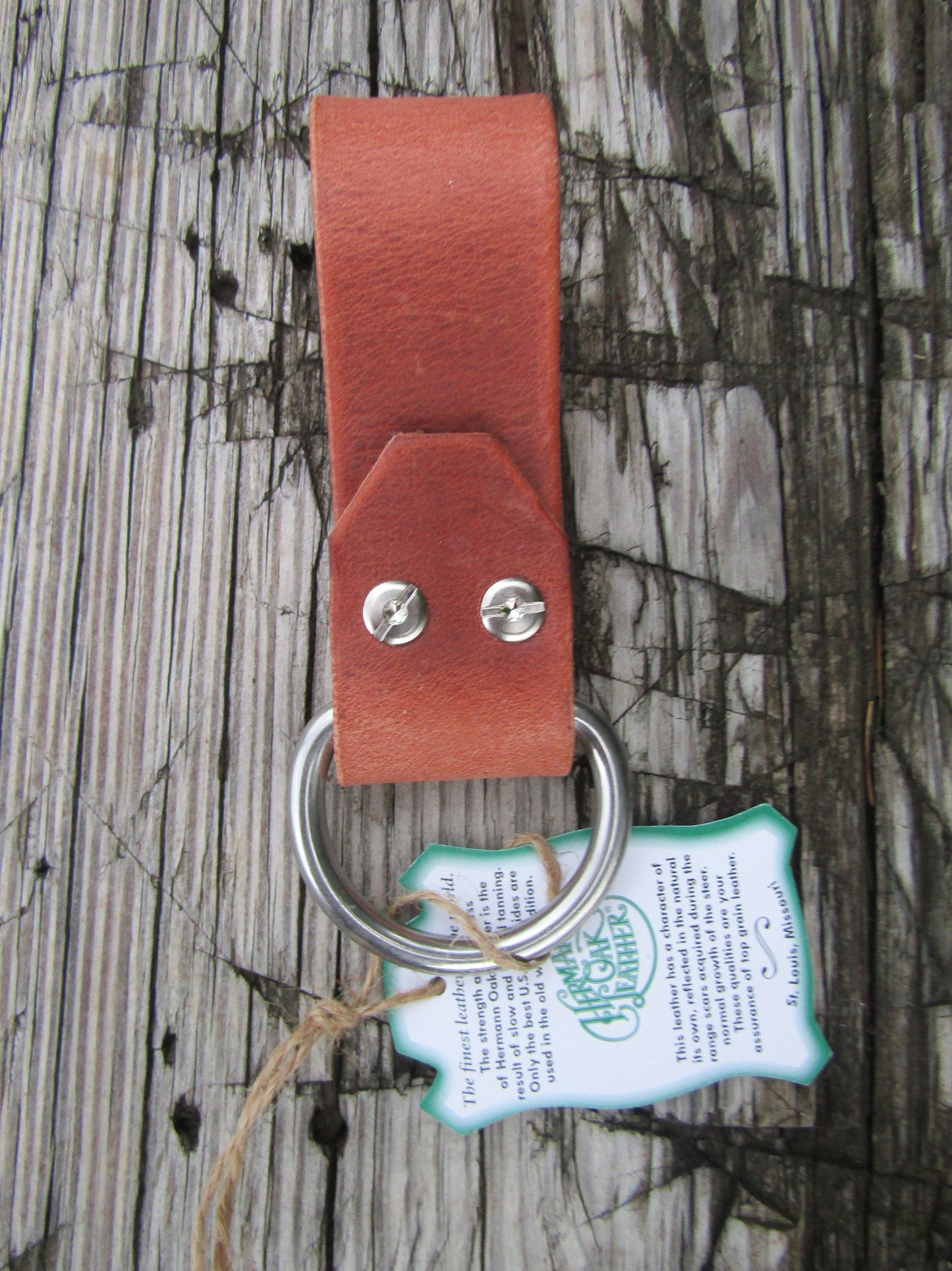 Hermann Oak harness leather , tool holder, hammer ring, d ring, hatchet holder,edc belt accessory, dangler