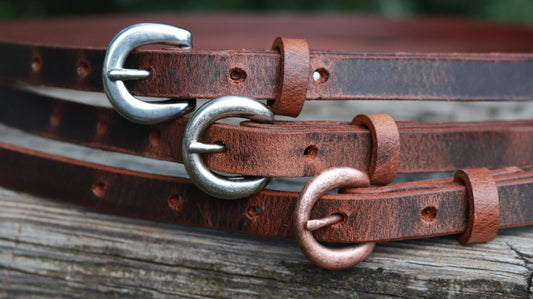 1/2" wide leather belt