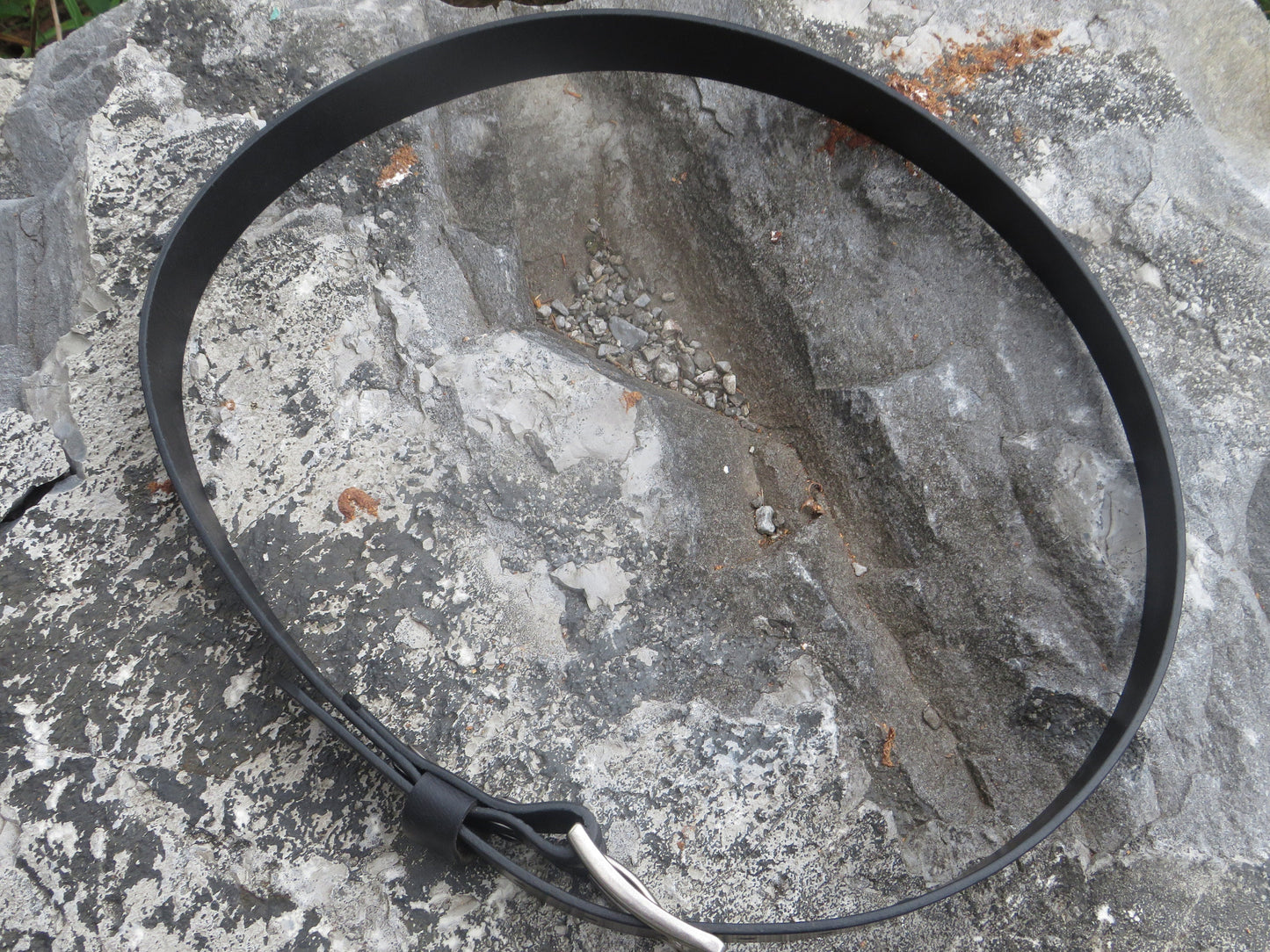 1 1/2" wide Black Water Buffalo Made in USA Custom Handmade leather belt