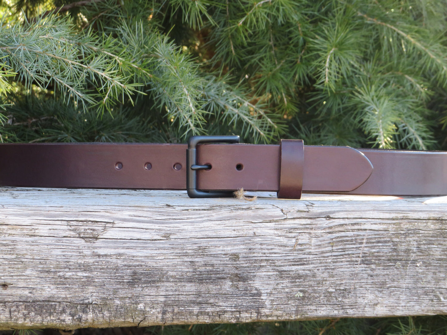 Dark brown Leather belt black buckle, full grain leather belt, Bridle leather belt 1.5 wide leather belt Custom handmade leather belt