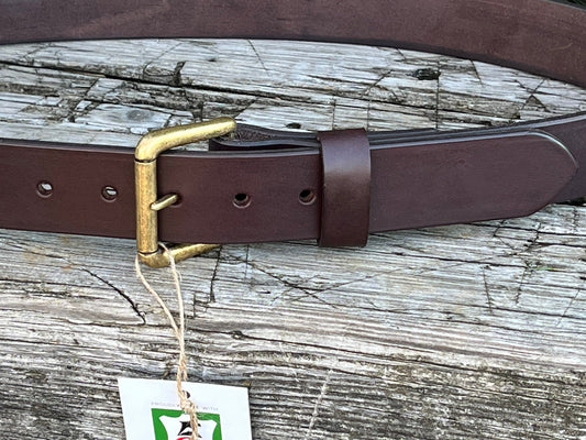Dark brown Bridle Leather belt, mens leather belt, womans leather belt. 1.5 wide leather belt Custom made belt, handmade leather belt
