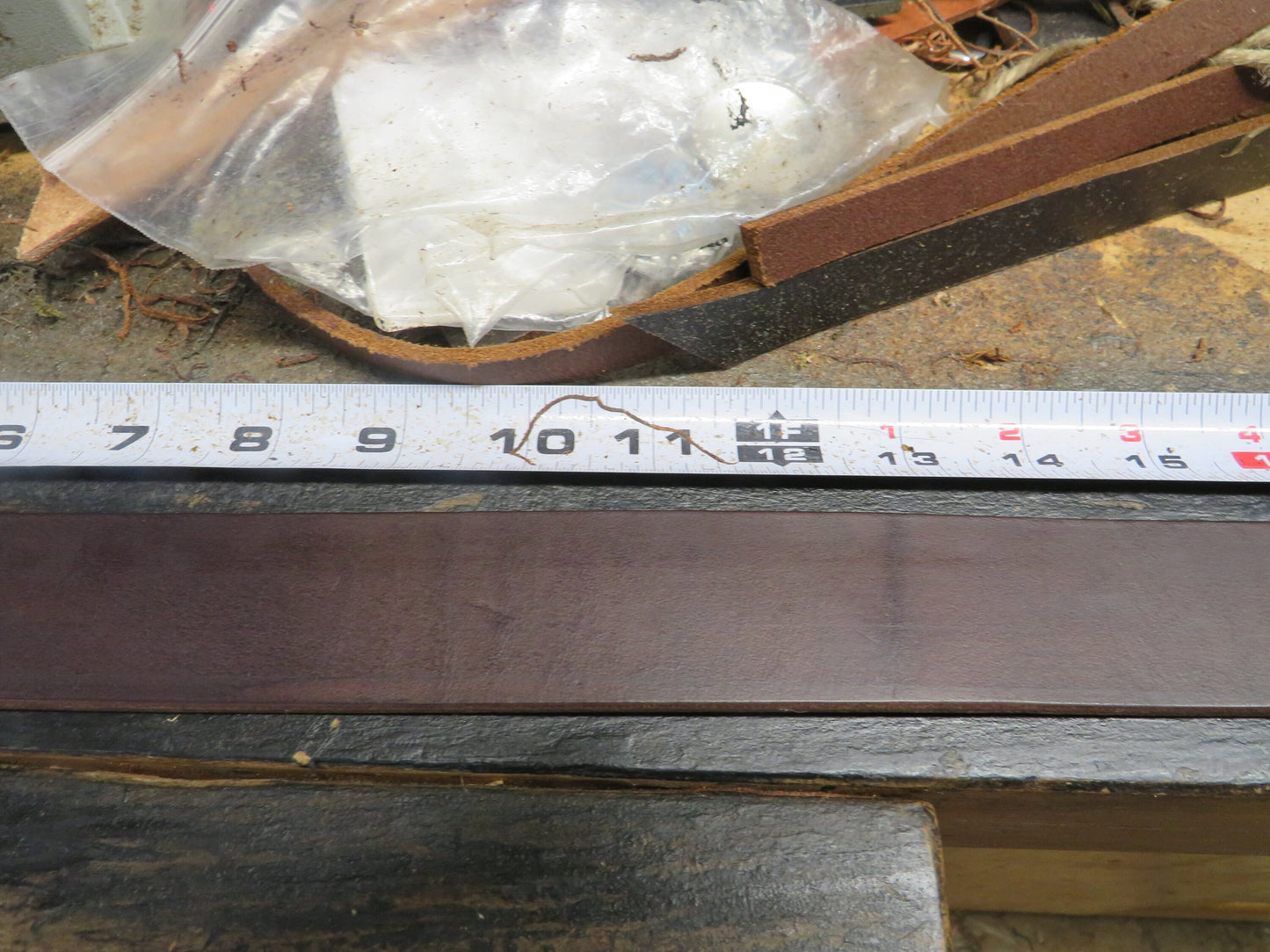 Discounted 34 inch waist Dark brown bridle Leather belt, thick leather belt, Made in US with US hides 37 belt, leather work belt