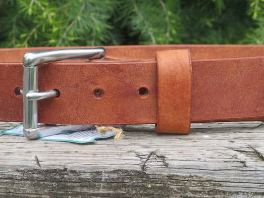 Discounted size 38 inch waist Hermann Oak Harness Leather belt, rugged leather belt , thick leather belt, unisex leather belt, 41 belt size