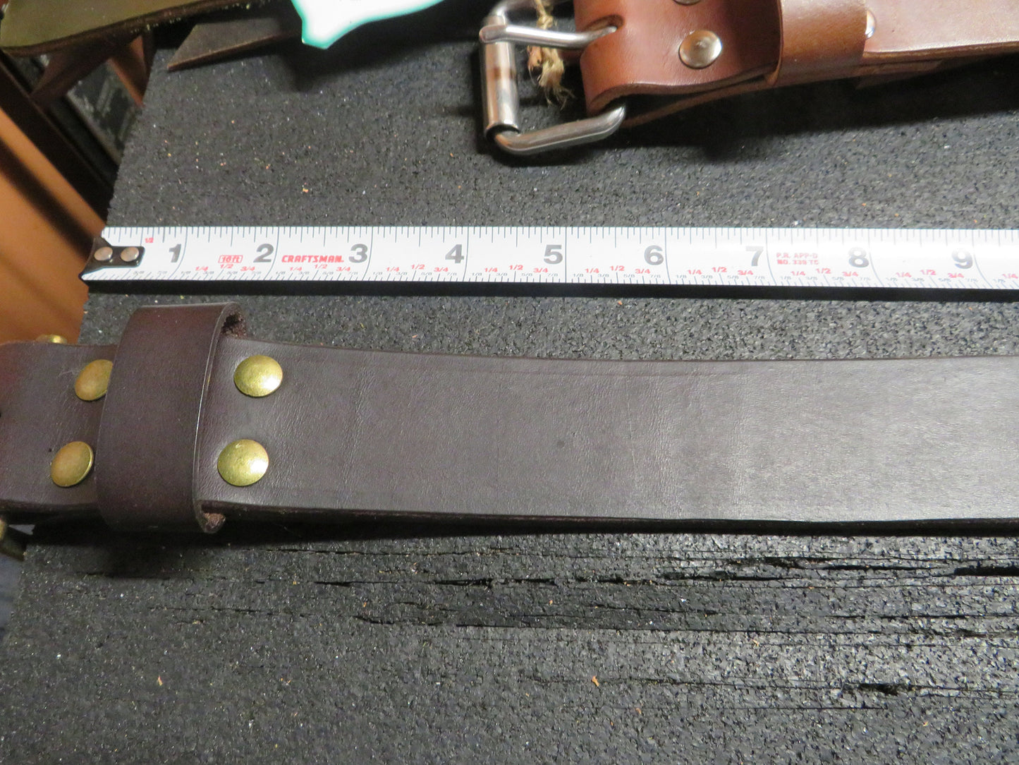 Discounted 29-40 inch waist Dark brown bridle Leather belt, thick leather belt, Made in US with US hides 30-42 belt, leather work belt