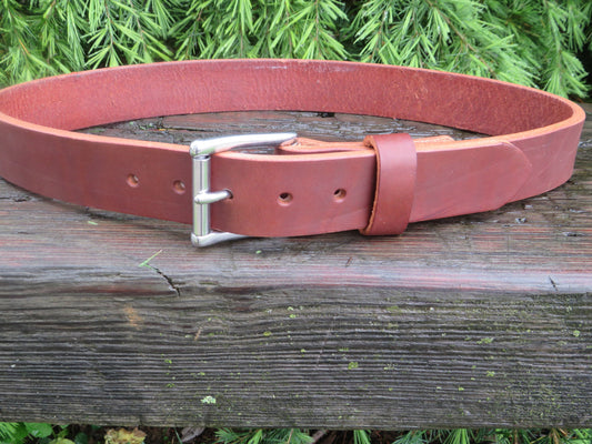 Discounted 30 inch waist Dark brown harness Leather belt, thick leather belt, Made in US with US hides 33 belt, leather work belt