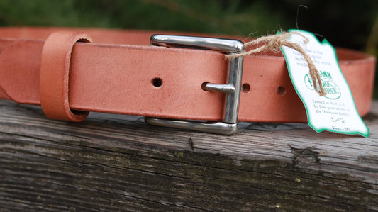 1 1/2" Hermann Oak Harness Leather belt