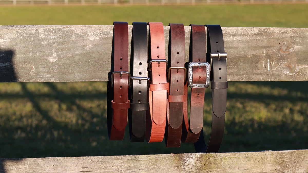 1 1/2" Wide Handmade Leather Belts