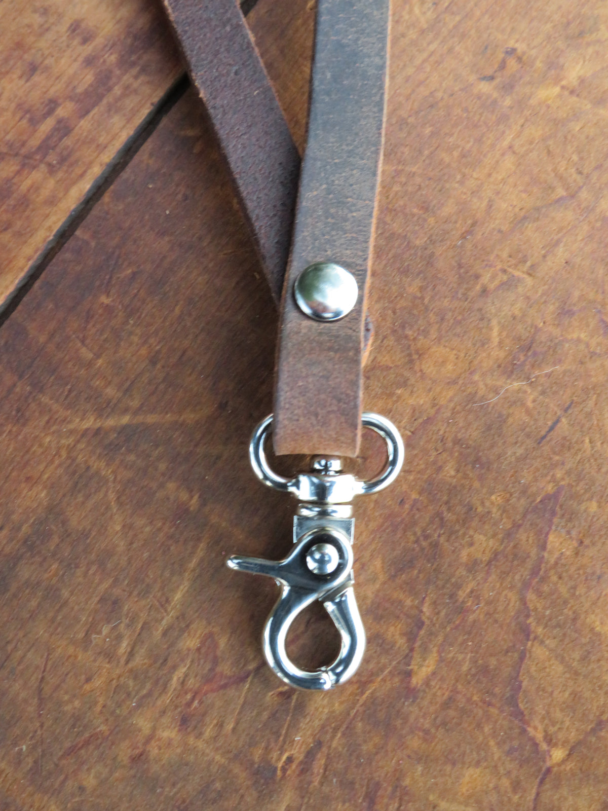 Full grain hand made leather lanyards.