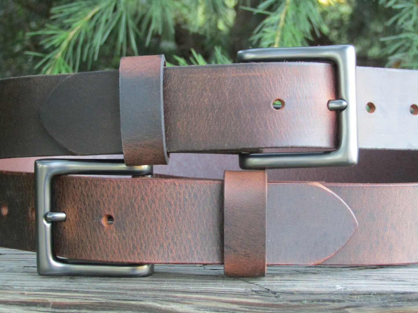 1 1/2" Custom Handcrafted Crazy Horse leather belt