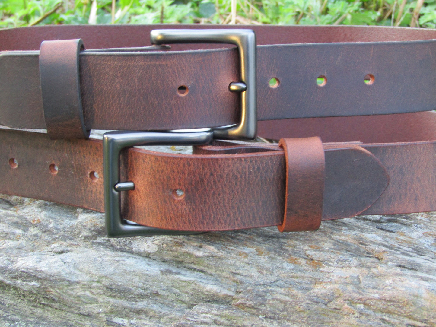 1 1/2" Custom Handcrafted Crazy Horse leather belt