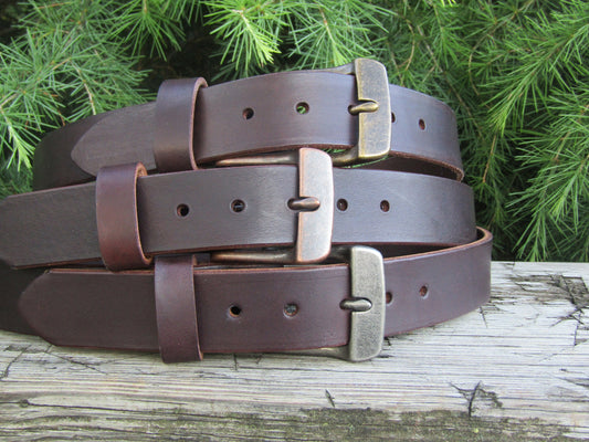 Dark brown Bridle Leather belt, mens leather belt, womans leather belt.  Made in US with US hides.  Custom made belt, handmade leather belt