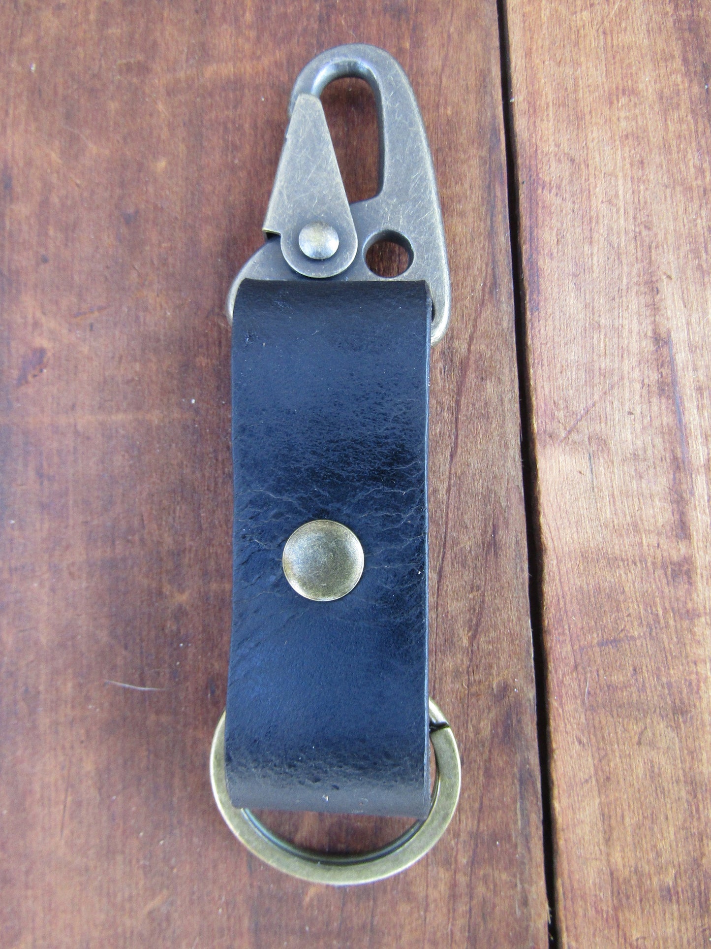 Full Grain Leather Keychain, Leather Clip Keychain, Handmade Leather Keychain, EDC Keychain,  Tactical Keychain, Minimalist Key chain