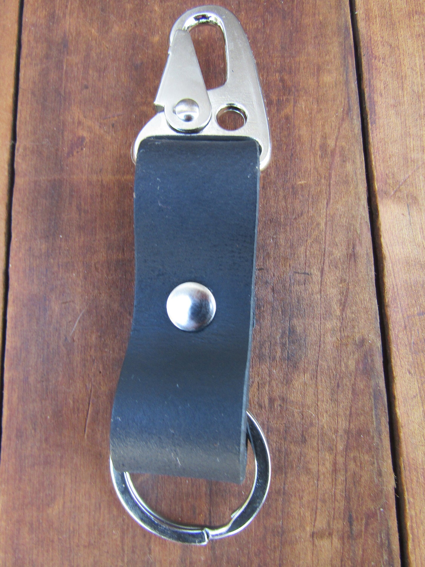 Full Grain Leather Keychain, Leather Clip Keychain, Handmade Leather Keychain, EDC Keychain,  Tactical Keychain, Minimalist Key chain