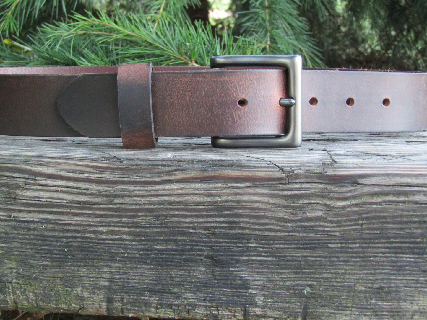 1 1/2" Custom Handcrafted Crazy Horse leather belt