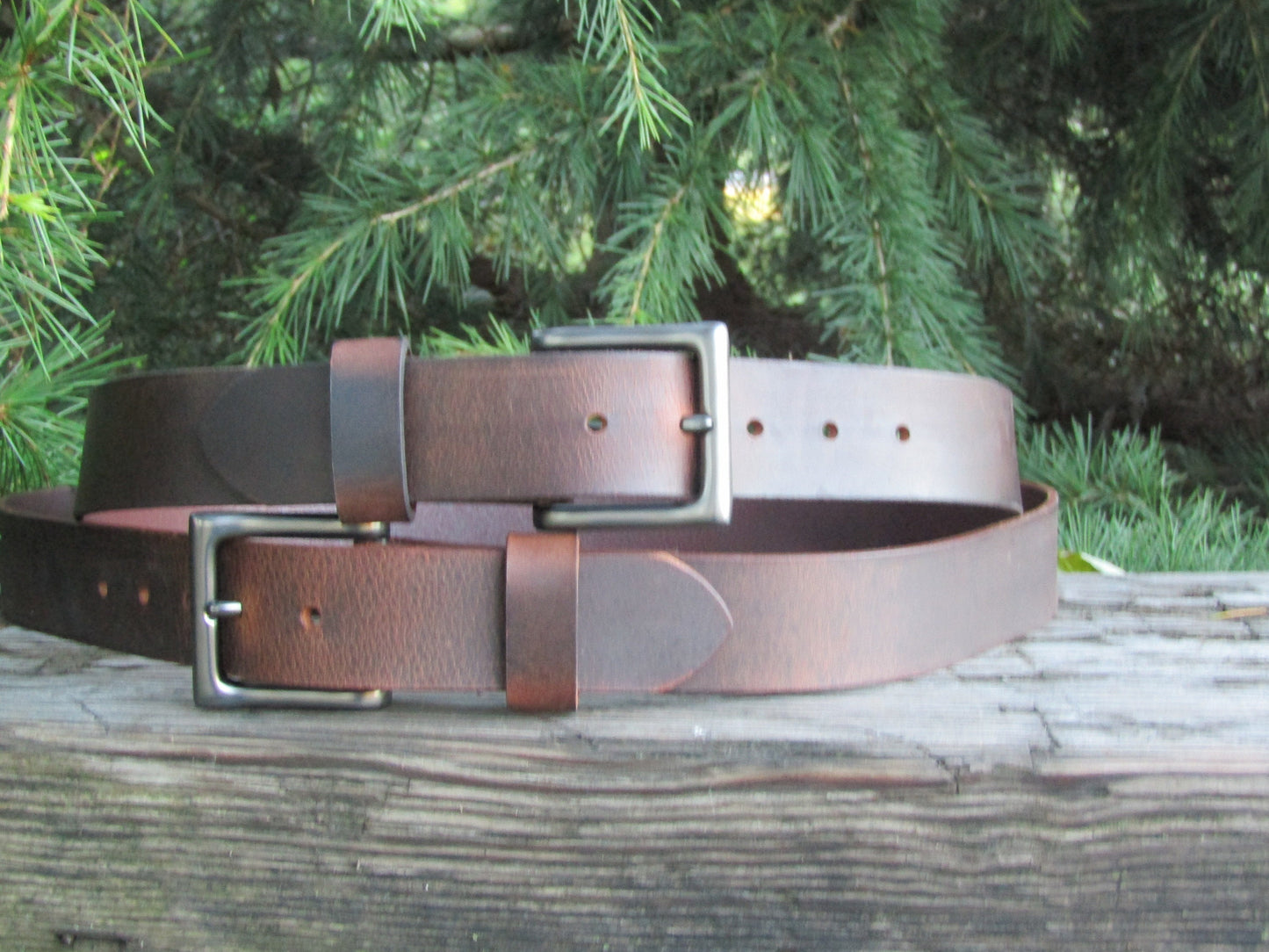 1 1/2" Custom Handcrafted Crazy Horse leather belt