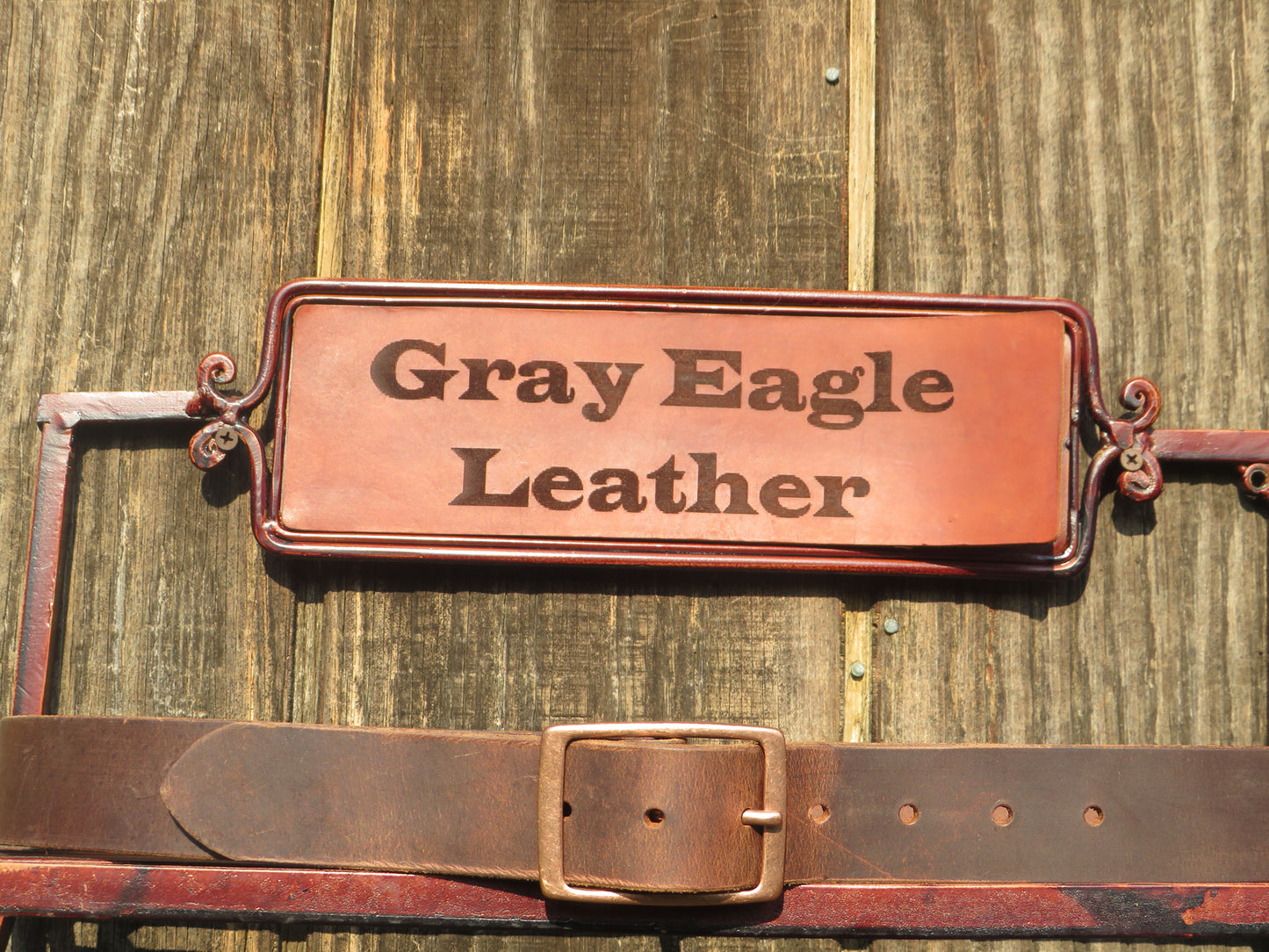 1 1/2" Custom Handcrafted full grain leather belt-Antique Copper finish