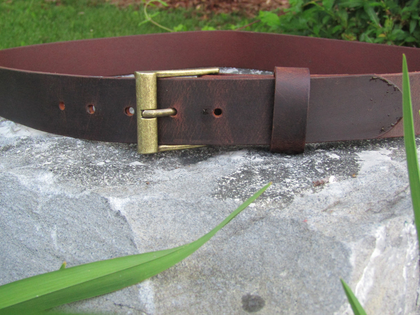 1 1/2" wide Water Buffalo leather belt / Custom Handmade Belt Crazy Horse leather/Rustic leather belt /Full Grain leather