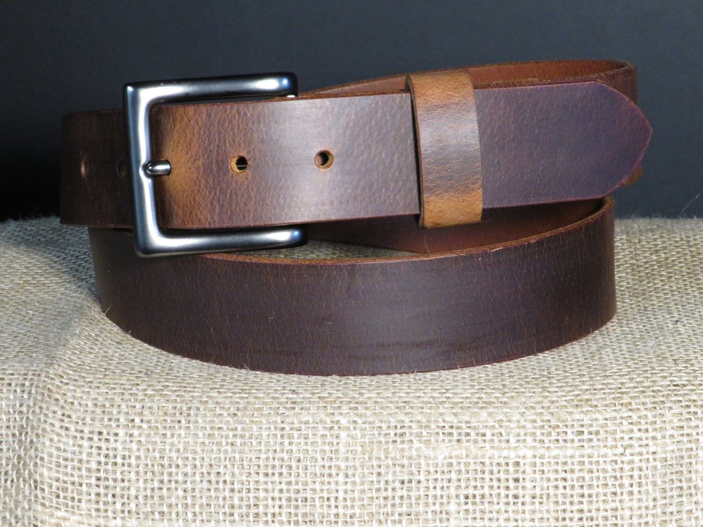 1 1/2" Custom Handcrafted Crazy Horse leather belt