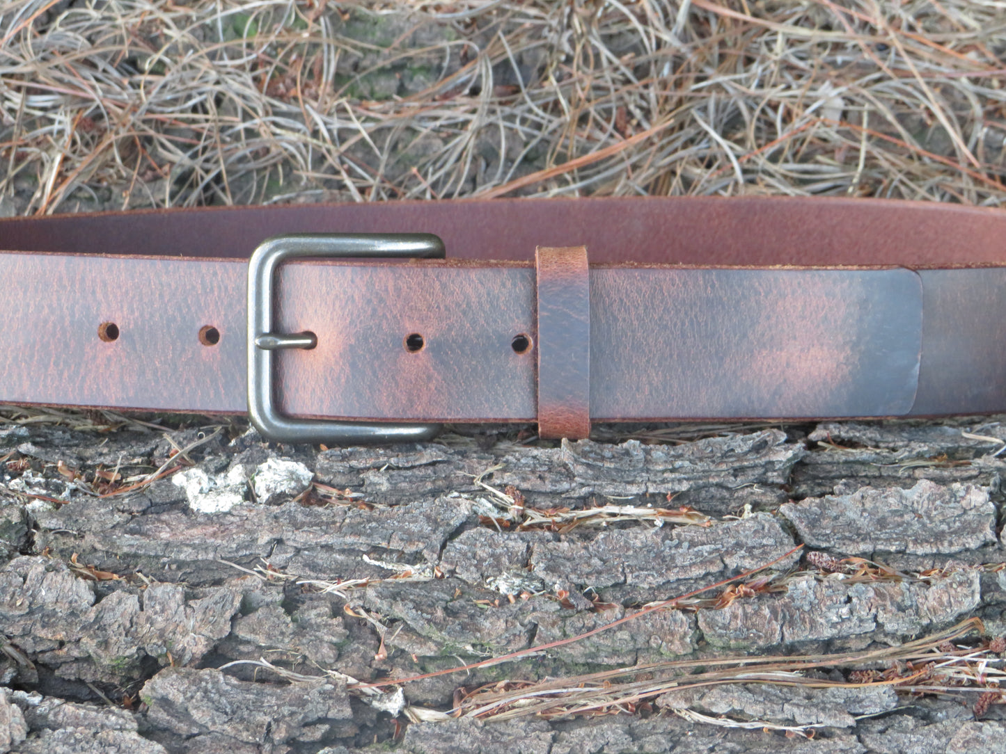 1 1/2" wide leather belt, Casual Vintage look Custom Handmade leather belt, Made in USA ,Rustic leather belt, womans belt, mens leather belt (Copy) (Copy)