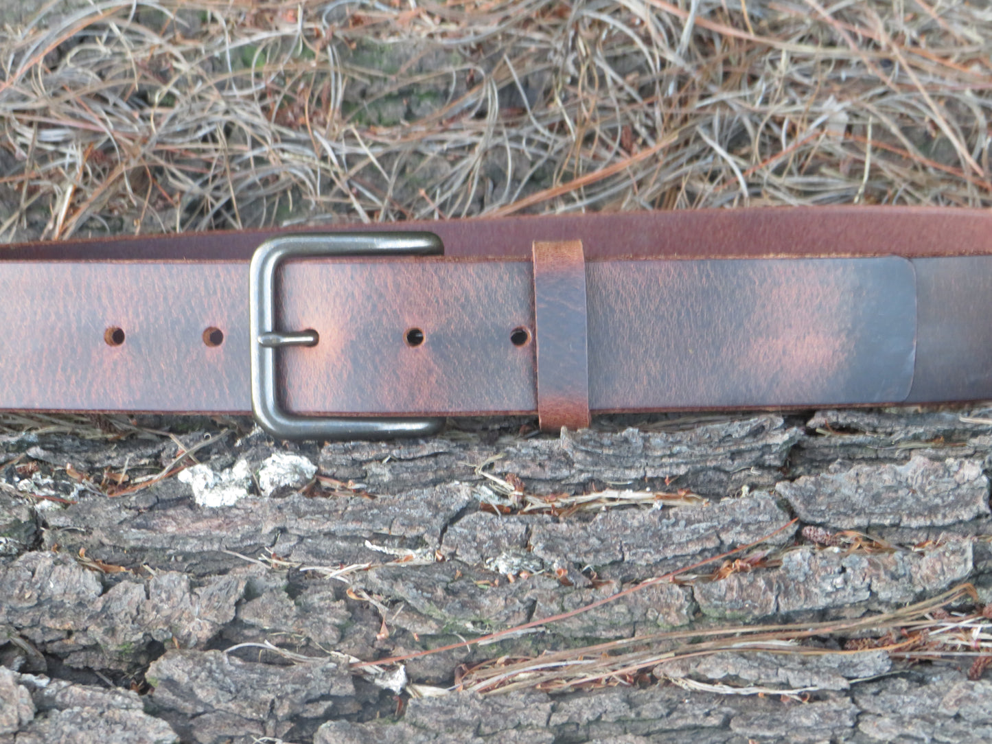 1 1/2" wide leather belt, Casual Vintage look Custom Handmade leather belt, Made in USA ,Rustic leather belt, womans belt, mens leather belt (Copy) (Copy)