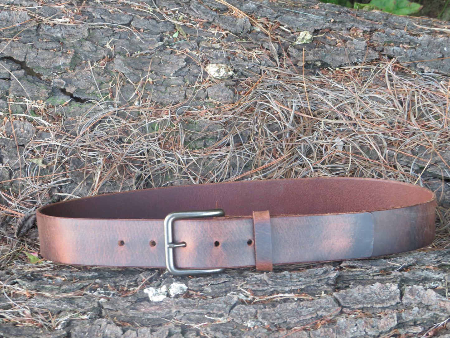 1 1/2" wide leather belt, Casual Vintage look Custom Handmade leather belt, Made in USA ,Rustic leather belt, womans belt, mens leather belt (Copy) (Copy)