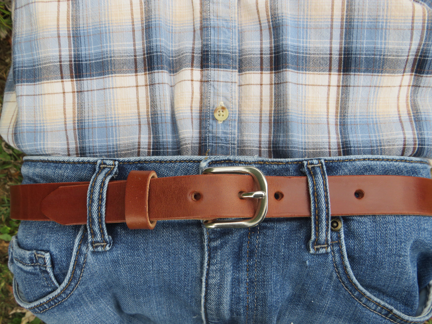 Handmade Wickett & Craig Leather Belt | Full Grain Harness Leather | 1 Inch Wide | Removable Buckle | Made in USA | Custom Fit