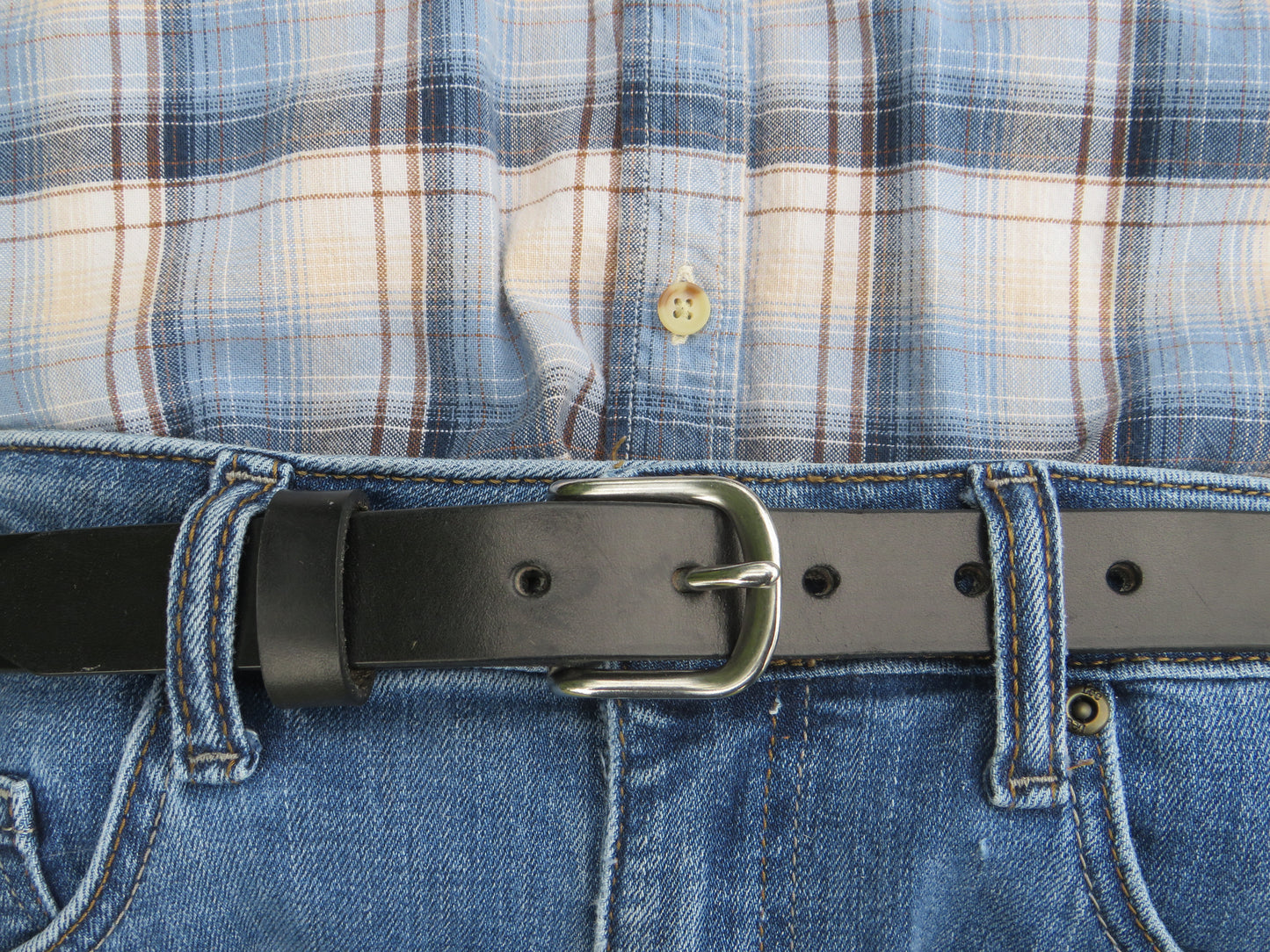 Handmade Wickett & Craig Leather Belt | Full Grain Harness Leather | 1 Inch Wide | Removable Buckle | Made in USA | Custom Fit