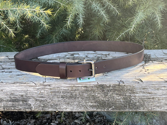 1 1/2" Dark Brown Bridle Leather belt, Custom Handmade Belt,Full grain leather belt ,womens  leather belt monogrammed belt, unisex belt